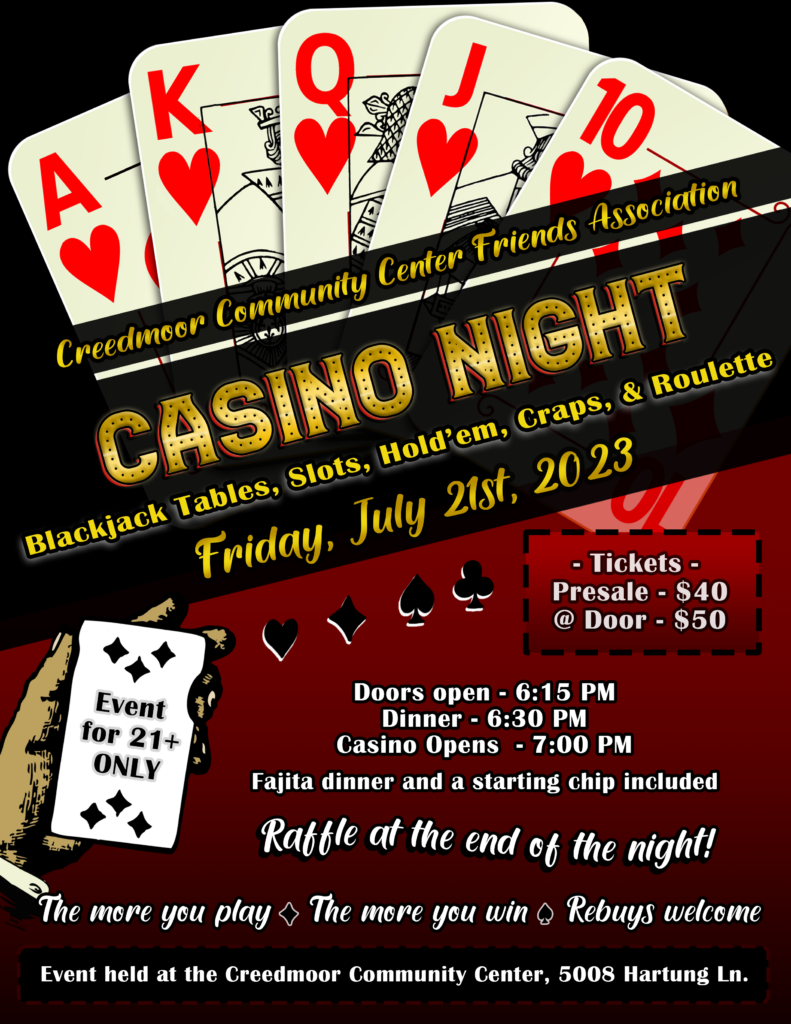 Casino Night 2023 - Welcome to Creedmoor, Texas